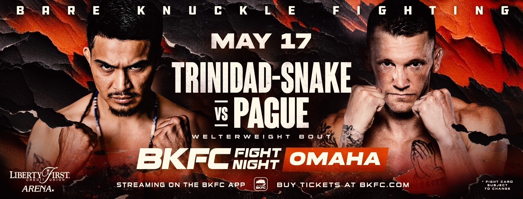 BKFC Fight Night Omaha poster