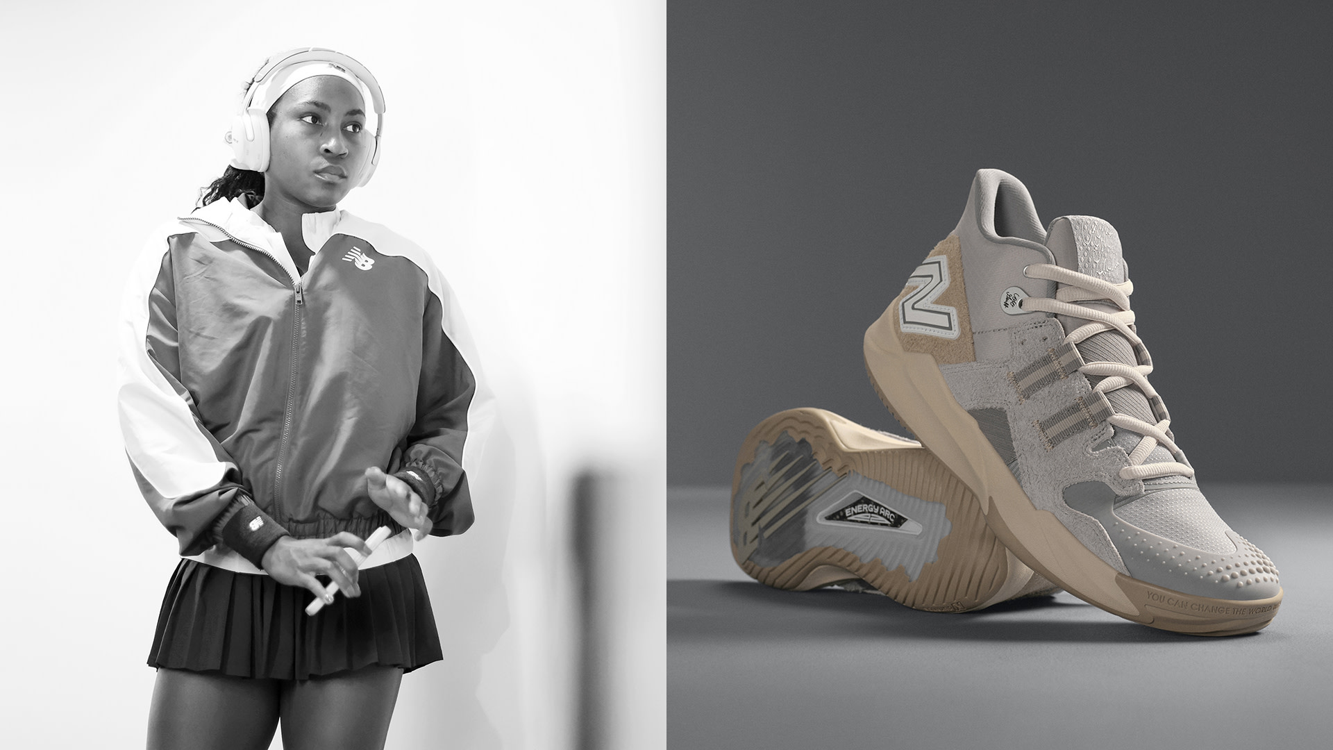 Coco Gauff's "Grey Days" CG1s honor a New Balance tradition ahead of Roland Garros