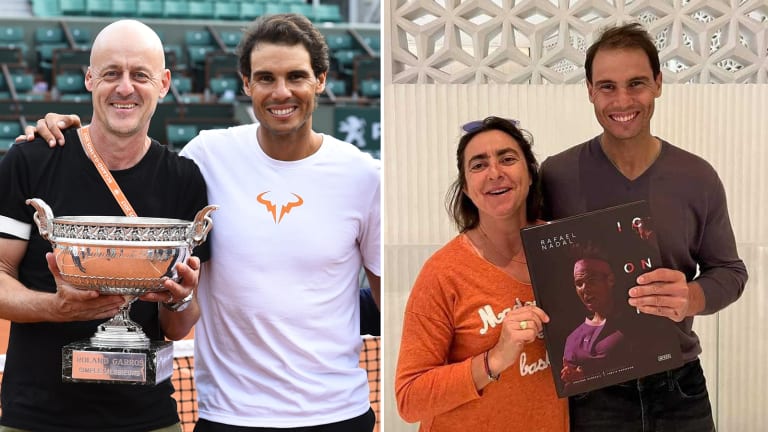 Brunskil i Rafa posle La Decima; Dubreuil i Nadal sa svojom "Iconic" fotografskom knjigom o Špancu.