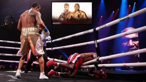 Evander Holyfield vs Vitor Belfort down Paul vs Tyson Mike Tyson