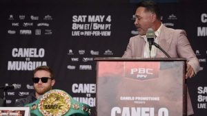 Canelo and Oscar De La Hoya press conference