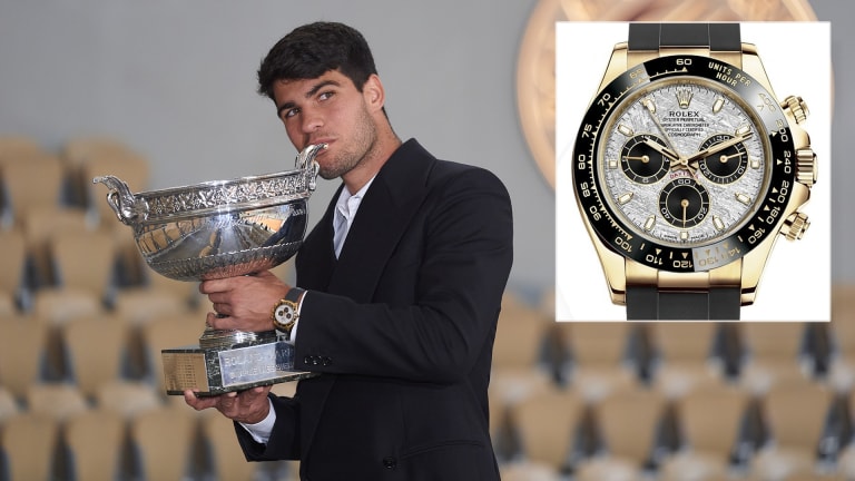 Roleks testimone nosio je Kosmograf Dejtona za svoj prvi fotošop trofeja Rolan Garosa.