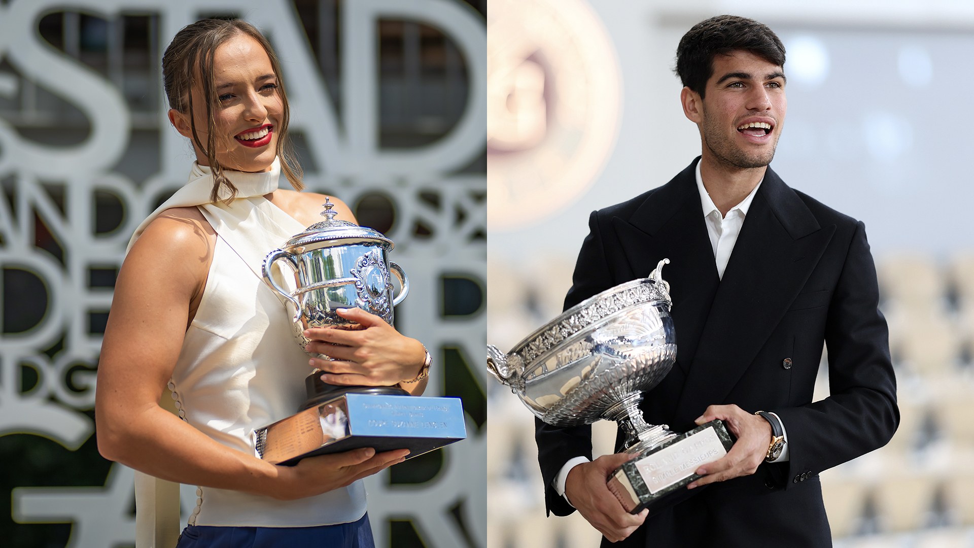 Look of the Week: Carlos Alcaraz & Iga Swiatek's designer style in Roland Garros trophy shoots
