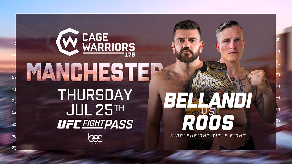 Bellandi protiv Roos titule Bout set za Cage Warriors 175 u Mančesteru 25 jula