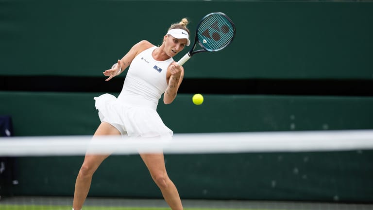 Levi forhend Markete Vondrousove pokazao se kao ogromna prepreka za protivnike.