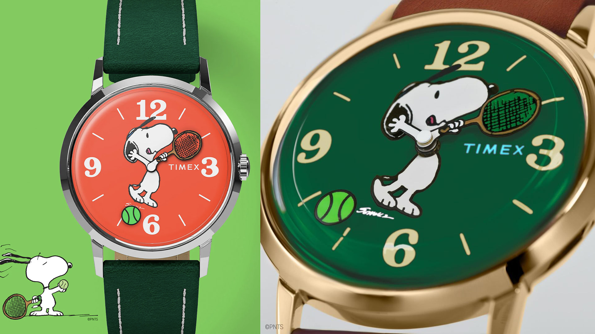 Posle viralnog trenutka, "tennis Snoopy" se pojavljuje na kolekciji Timex sa satom u ograničenom izdanju