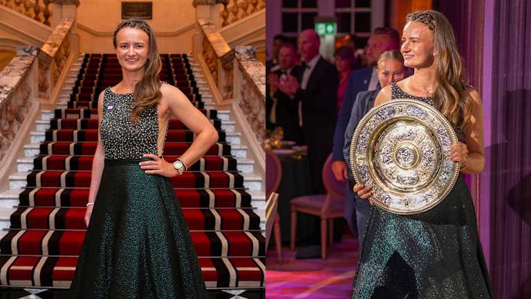 Barbora Krejčikova u Jovani haljini i satu Rado Captain Cook