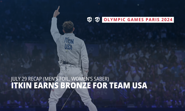 Itkin zarađuje pojedinačnu mušku bronzu u foliji za tim SAD