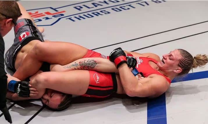 Kayla Harrison Armbar in PFL Smartcage