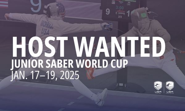 USA Fencing Seeks Host for January 2025 Junior Saber World Cup (and Beyond)