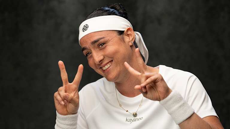 Ons Jabeur tokom Tennis Channel-a "Otvorite" pucati u Indian Vellsu