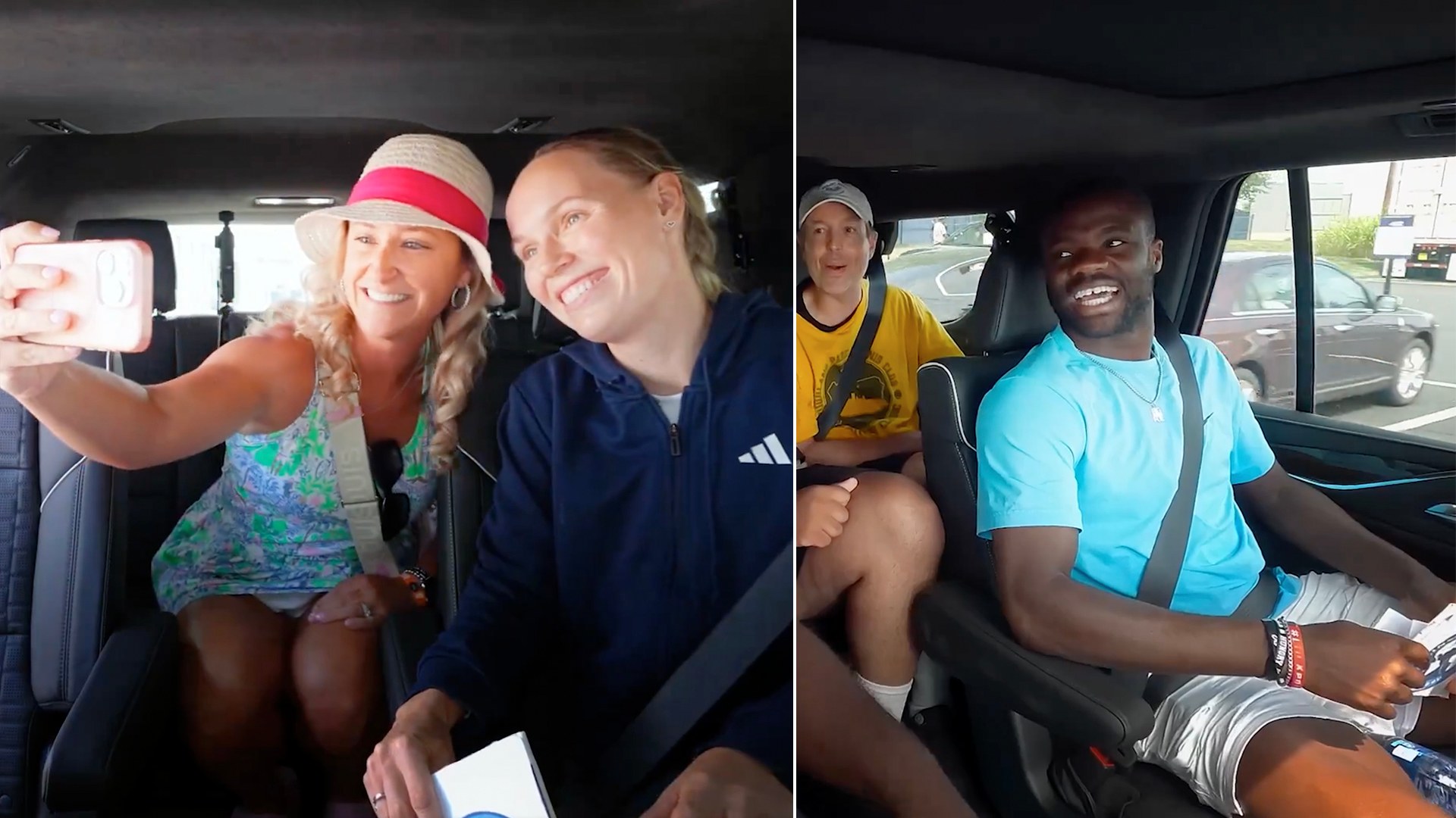Frances Tiafoe i Caroline Voznijacki krenuli su na put za trivijalnosti sa navijačima Cincinnati Opena