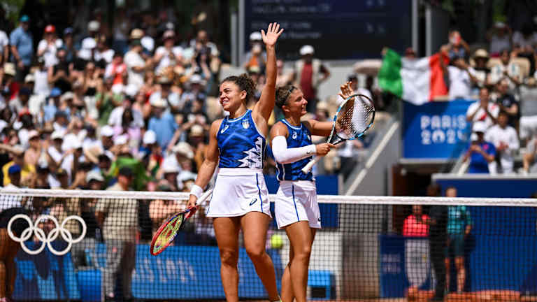 Paolini (levo) i Errani (desno) dali su Italiji prvu tenisku zlatnu medalju na bilo kojim letnjim olimpijskim igrama.