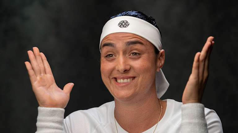 Ons Jabeur tokom Tennis Channel-a "Otvorite" pucati u Indian Vellsu