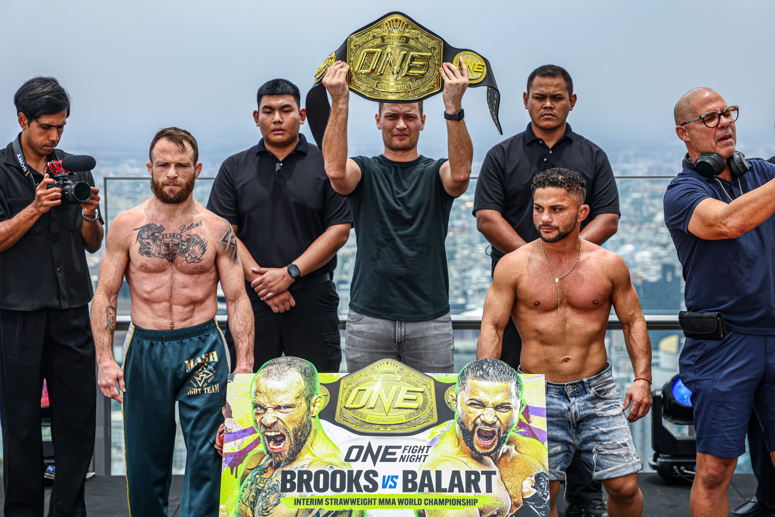 MMA fighters Jarred Brooks and Gustavo Balart