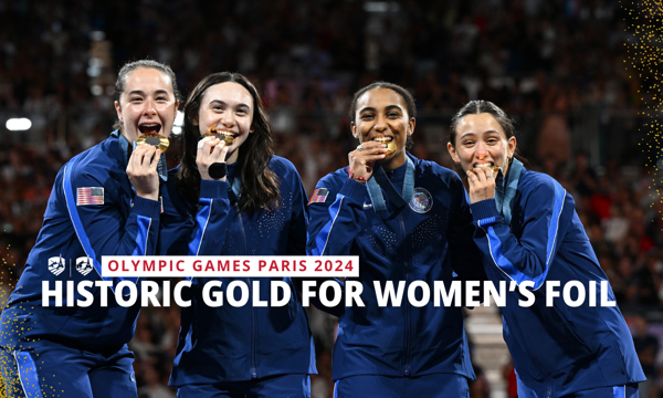 Ženska floret tim osvojio Sjedinjene Države istorijski prvi tim olimpijskog zlata