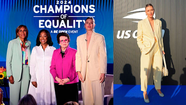 Šarapova je prisustvovala Otvoreno prvenstvo Šampioni ravnopravnosti događaj sa Billie Jean King, Shonda Rhimes i Robin Roberts.