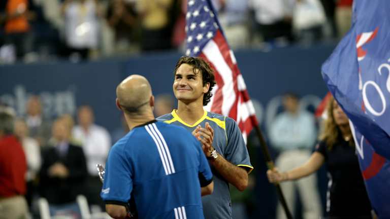 Federer navodi svoju pobedu nad Andreom Agassijem u finalu 2005. godine kao jednu od svojih omiljenih uspomena na Otvoreno prvenstvo Amerike