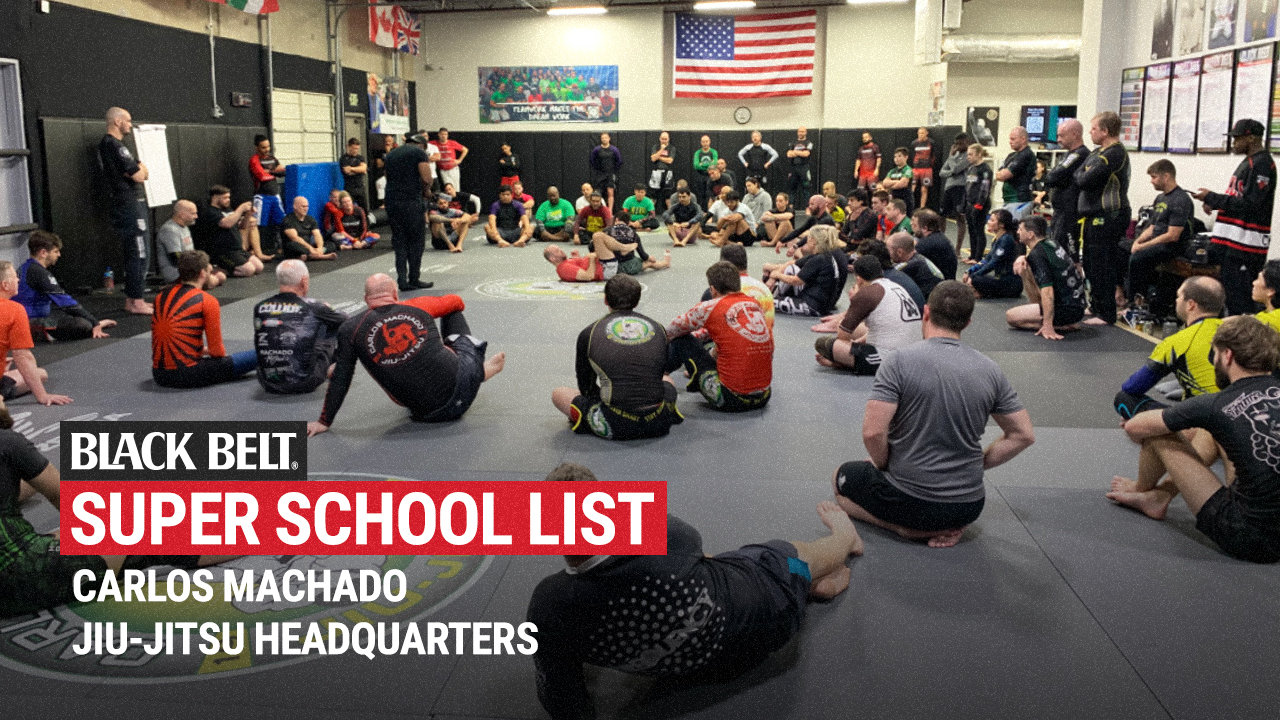 Crni pojas Super škola Lista Karlos Machado Jiu-Jitsu Sedište