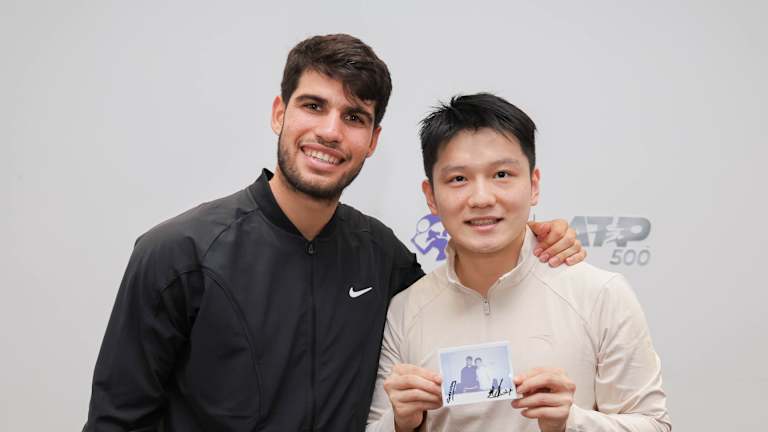 Alkaraz sa Fanom, vlasnik tri zlatne olimpijske medalje.