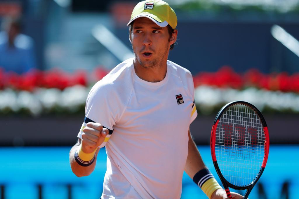 Huan Martin Del Potro tokom svog polufinalnog meča na Rolan Garosu, u Parizu.