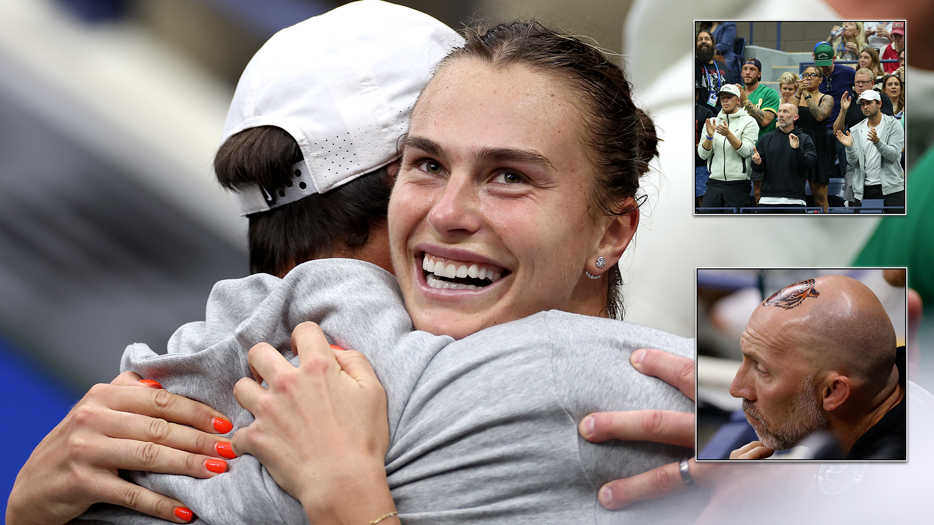 Tim tigara: Arina Sabalenka deli odgovarajuće privremene tetovaže sa fitnes trenerom Jasonom Stacijem