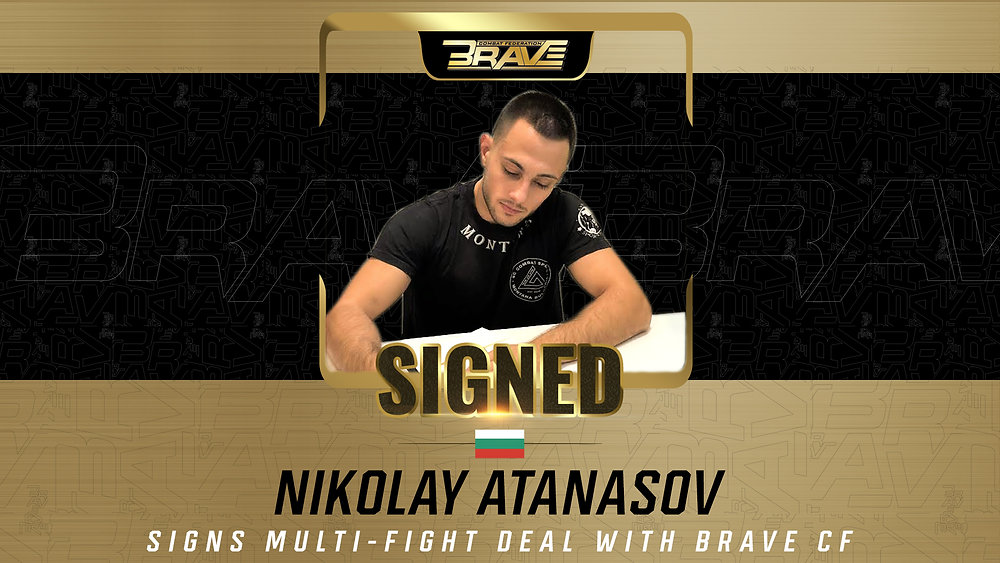 Bugarska neporažena MMA senzacija Nikolaj Atanasov pridružuje se BRAVE CF