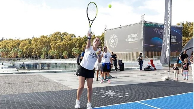 Anabel Medina započela je MARCA Sport Veekend igrajući tenis sa Horheom Aguirreom