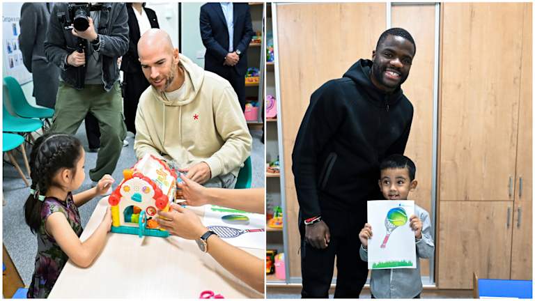 Manarino i Tiafoe su se pridružili Novaku Đokoviću, Karlosu Alkarazu i Daniju Medvedevu koji su donirali vreme kada je ATP turnir održan u Astani.
