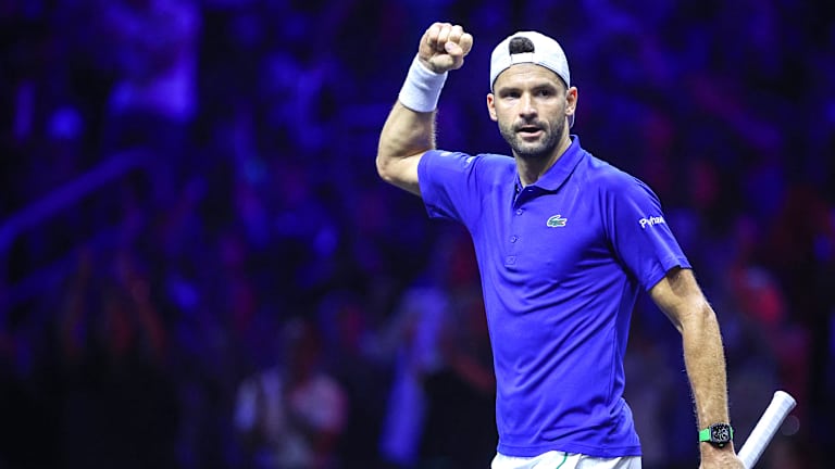 Dimitrov je sada 100-54 u svojoj karijeri u zatvorenom prostoru.