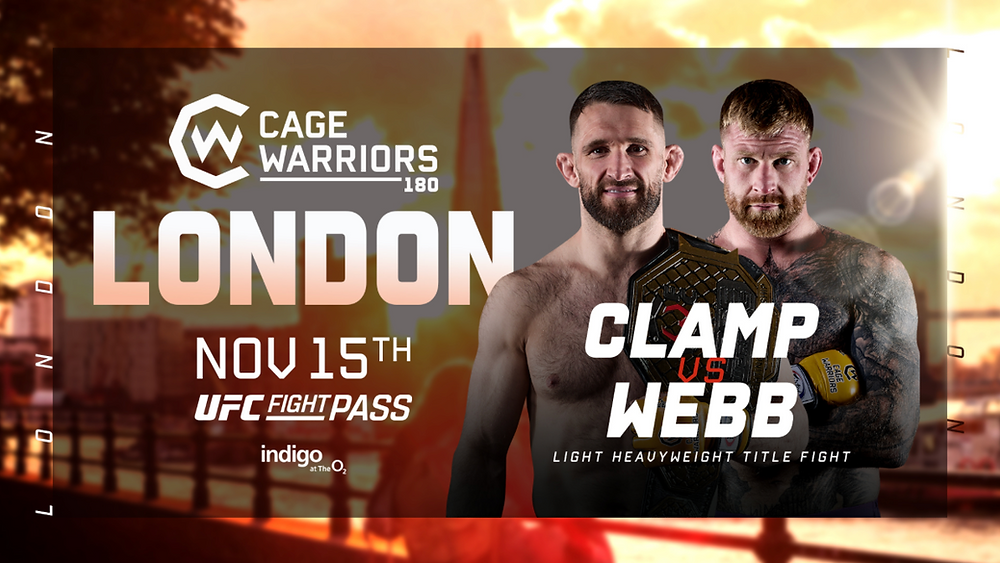 Bivši šampion Džejms Veb se vraća kao Cage Varriors 180 Hits London!