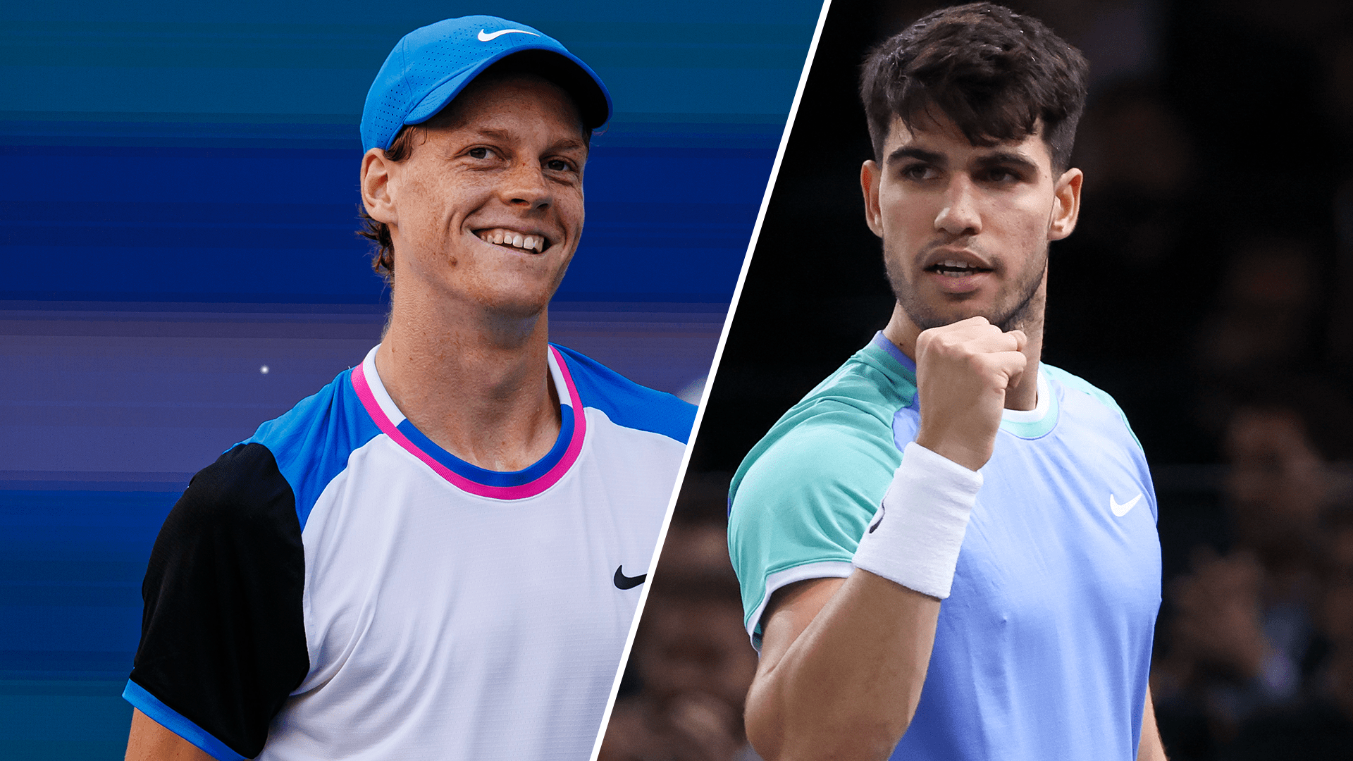 Jannik Sinner, Karlos Alkaraz naslov Nastase, Nevcombe grupe na 2024 ATP Finals