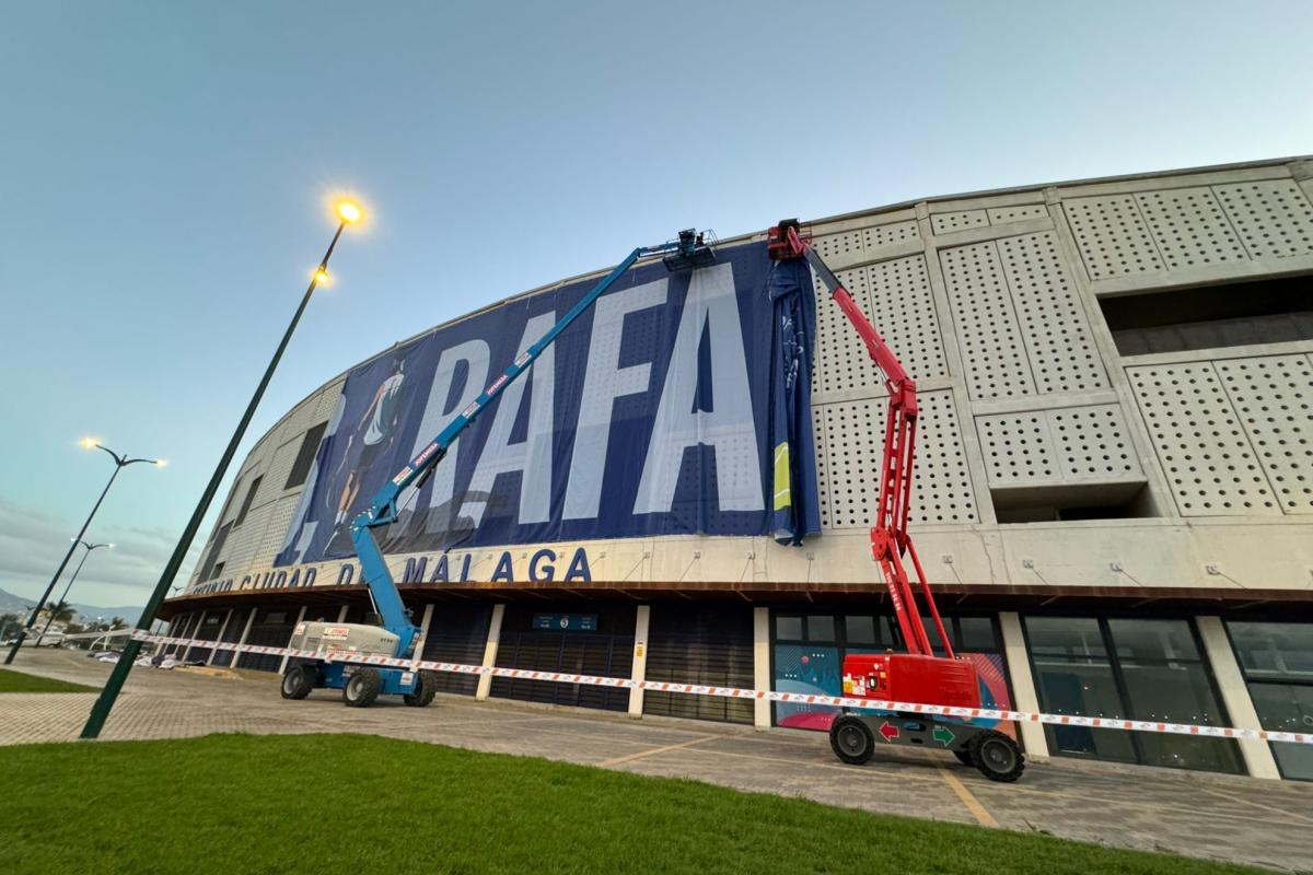Malaga razvija ogromno platno u čast Rafe Nadala