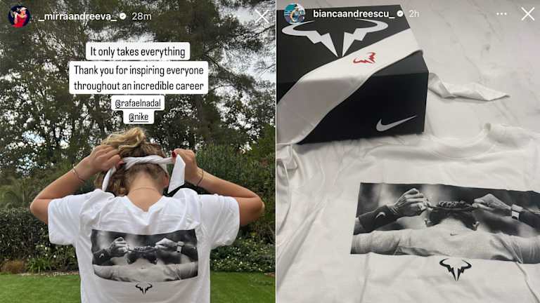 Tim Nike je dobio posebnu opremu sa Nadalovom fotografijom i logotipom.