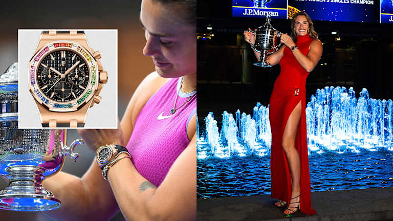 Sabalenka ljulja roze zlato Audemars Piguet sat nakon što je osvojila svoju prvu titulu Otvoreno prvenstvo.