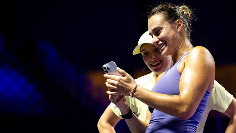 "Moram da kažem da je ona stvarno lepa osoba," Sabalenka je rekla o Sviatek. "Bilo je zabavno da se upoznamo."