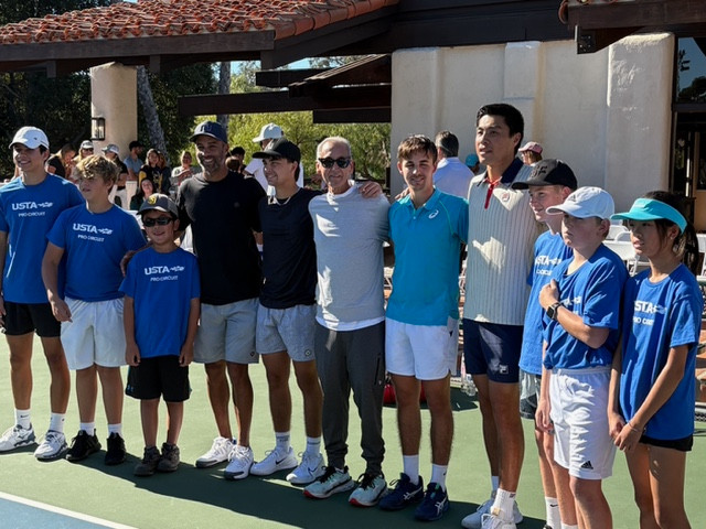 James Blake, Brandon Nakashima zvezda na prikupljanju sredstava u San Dijegu u korist trenera Toma Svajde