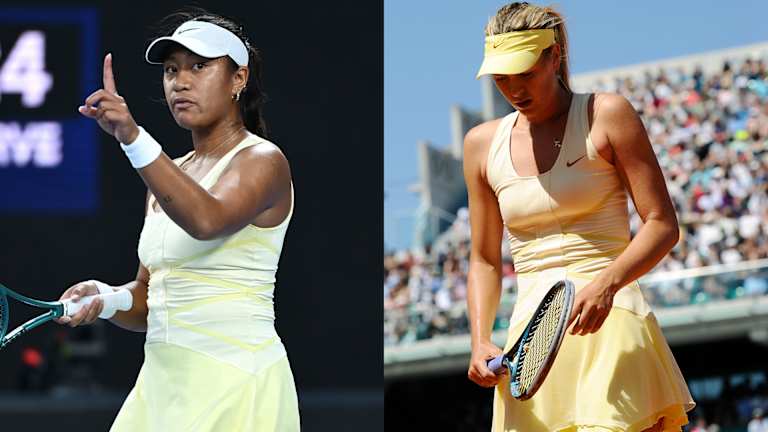 Australijanka je nosila žutu haljinu Šarapove sa Rolan Garosa 2011. godine, dok je njena trka završila u drugom kolu.