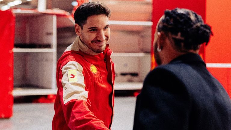 Prvi dan Luisa Hamiltona u Ferariju (Kredit: @Scuderia Ferrari)