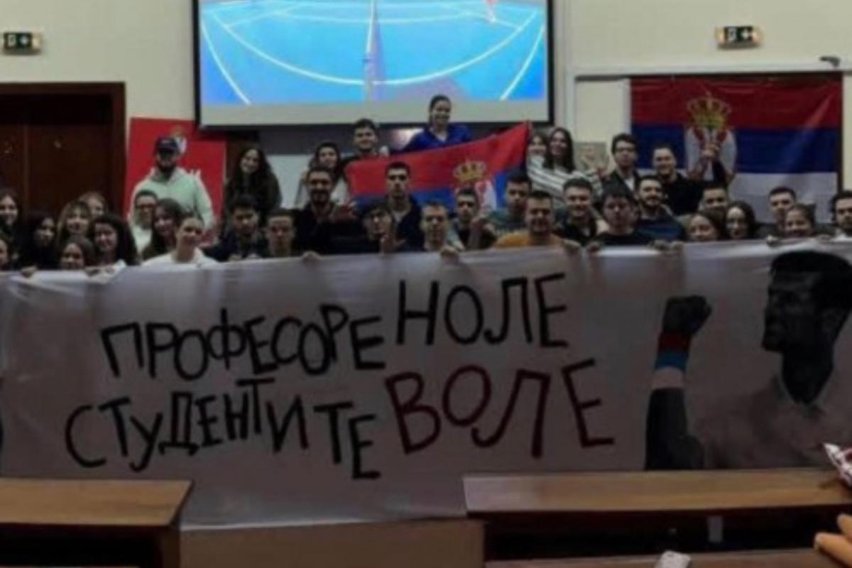 Poruka koja je pokrenula Đokovića: "Profesore Nole, studenti te vole"