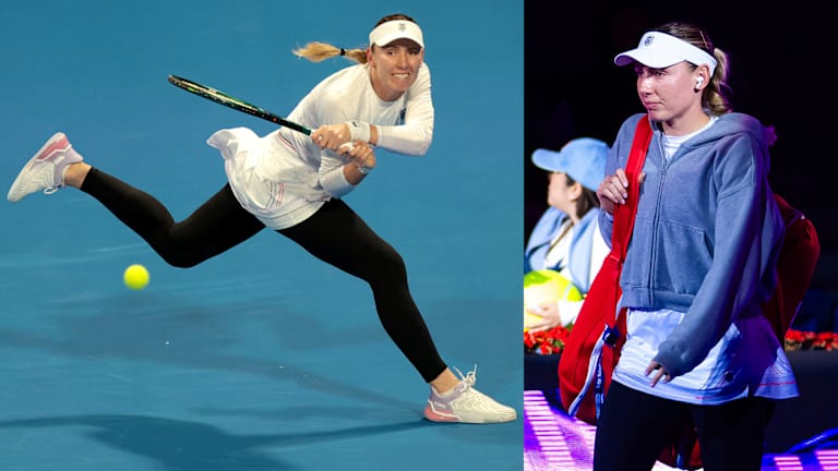 Ekaterina Aleksandrova slojevi u Dohi, gde je postigao velike uznemirenja nad br. 1 nosioca Arina Sabalenka i br. 6 Džesika Pegula.