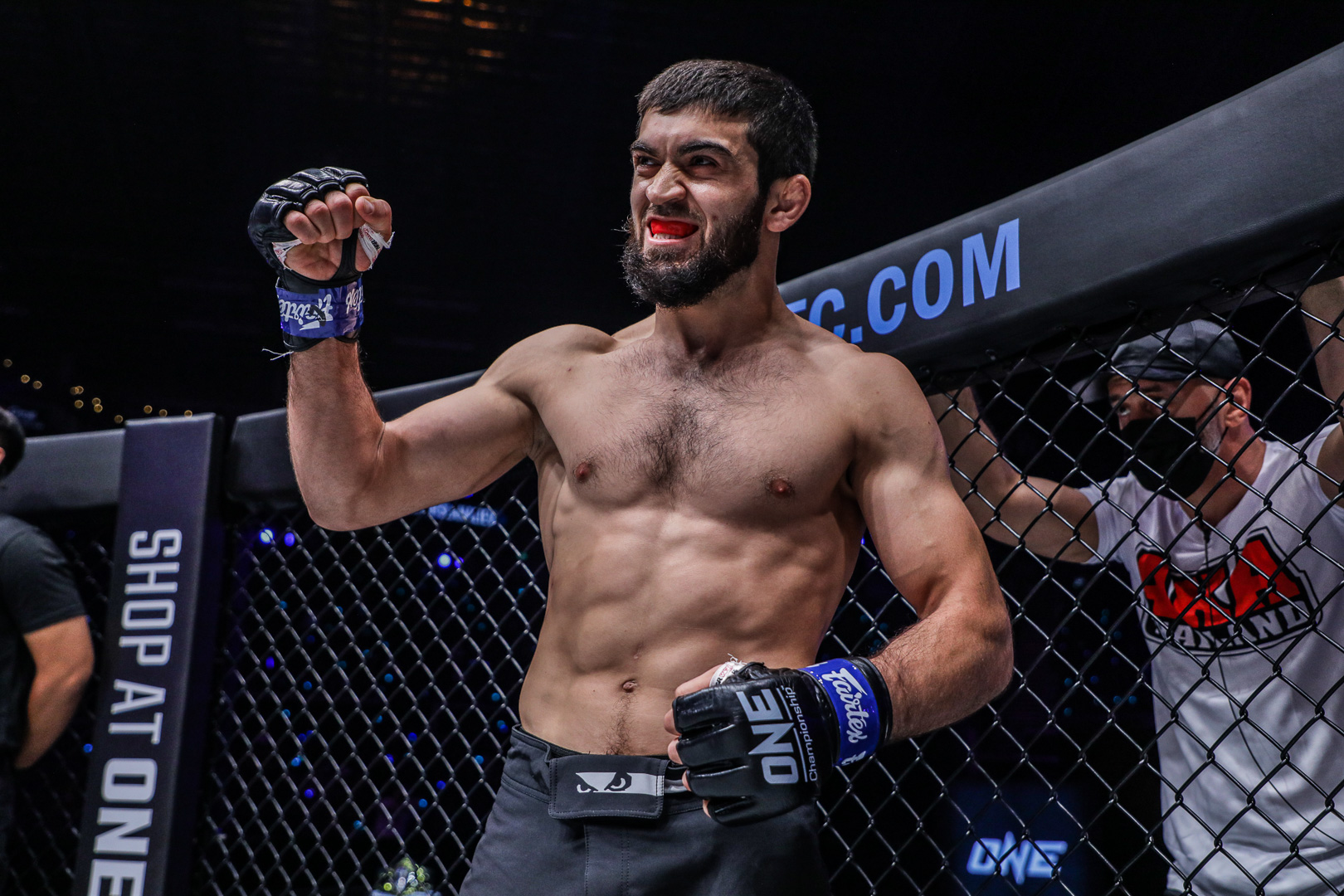 Dagi Arslanaliev was all smiles in his introduction at ONE: WINTER WARRIORS.