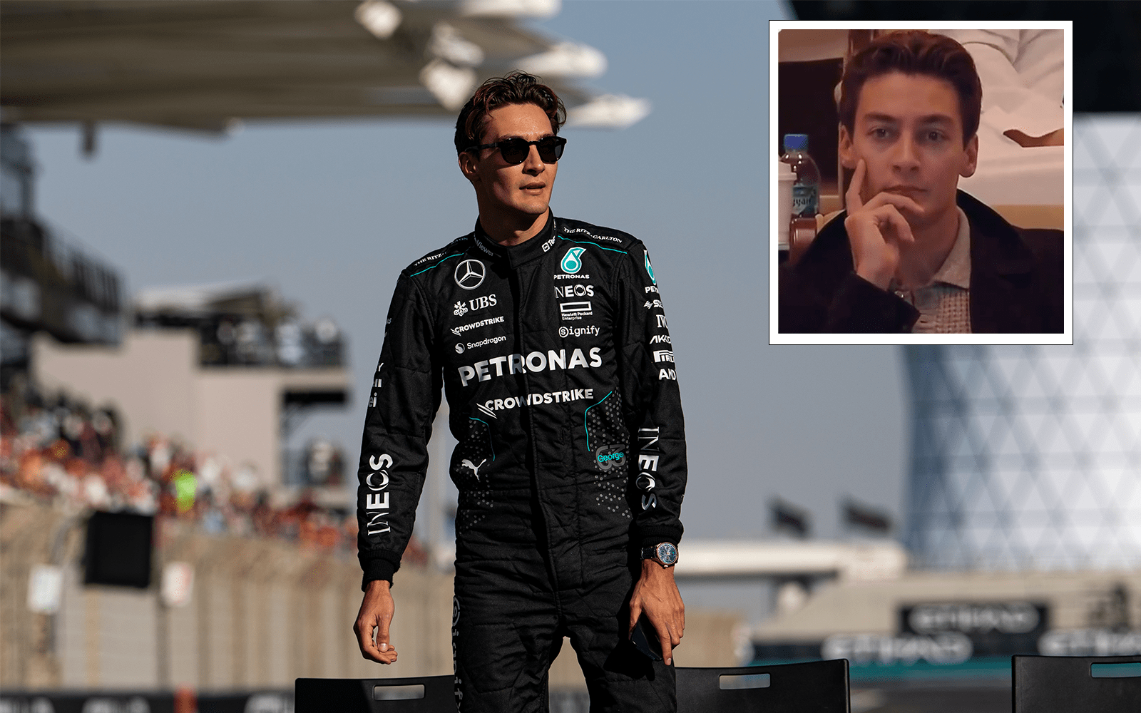 Zvezda Formule 1 Džordž Rasel primetio je kako gleda Andreja Rubljova, Feliksa Ože-Alijasima u Dohi