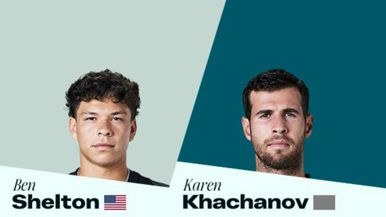 U ponedeljak, Shelton se suočava sa Hačanovom u trećem kolu Indijan Velsa. (Gledajte uživo na TennisChannel.com, oko 4:20 ET)