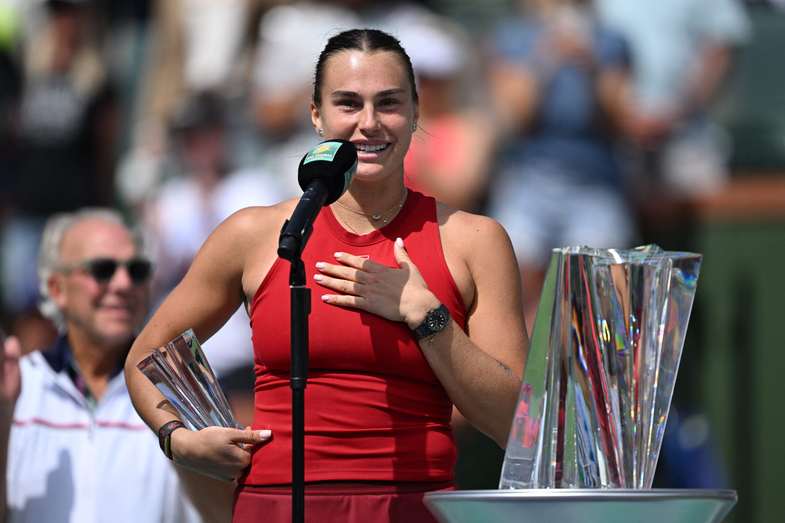 Arina Sabalenka je imala najbolje šale u svom govoru na drugom mestu u Indijan Velsu