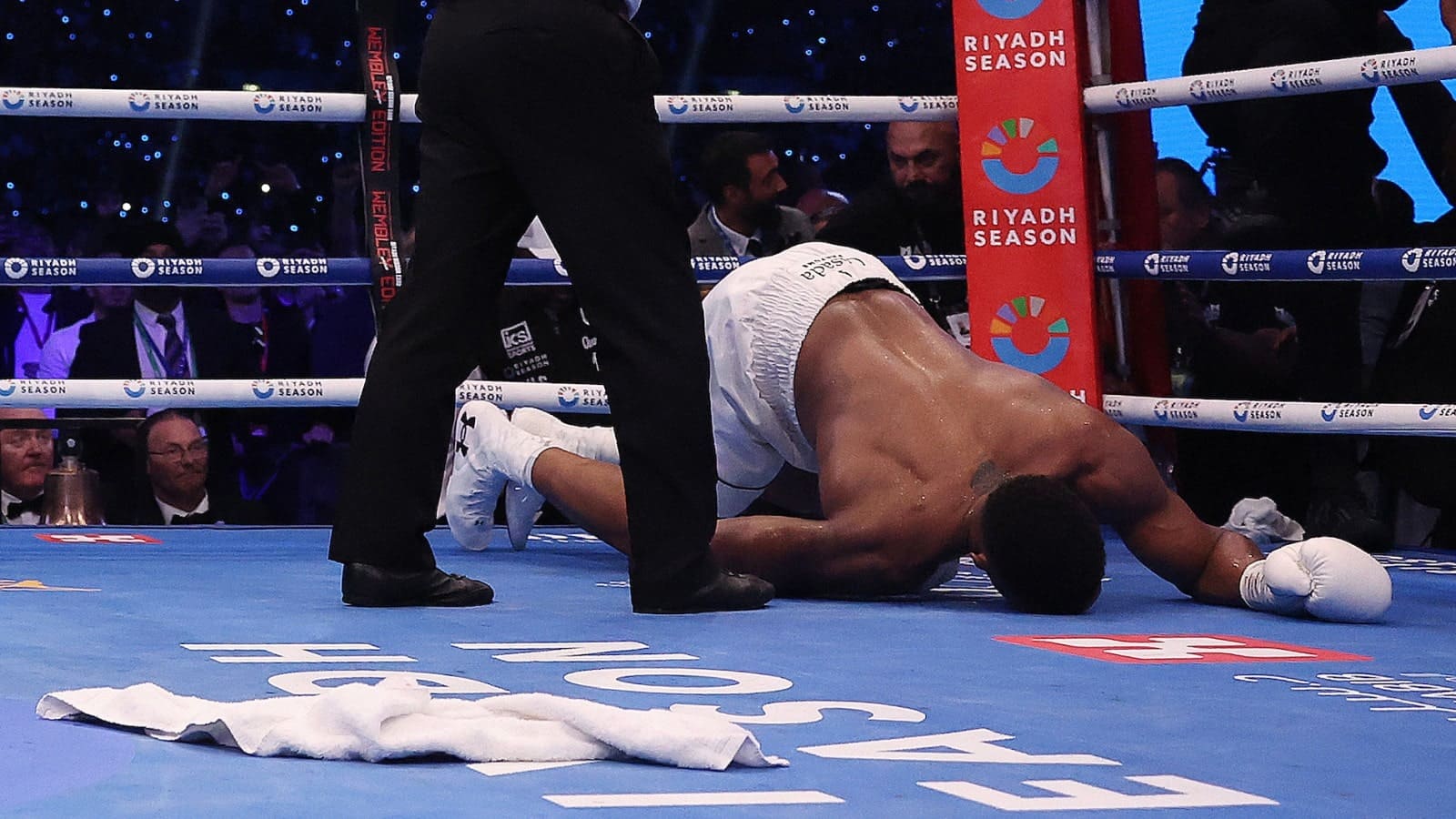 Anthony Joshua down
