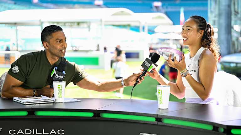 Poseta Prakashu Amritraju na stolu Tennis Channel-a nije bila potpuna bez pitanja o njenoj najnovijoj saradnji.