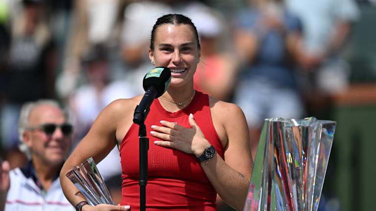 Sabalenka je donela šale nakon što je izgubila u finalu Indijan Velsa po drugi put u tri godine.