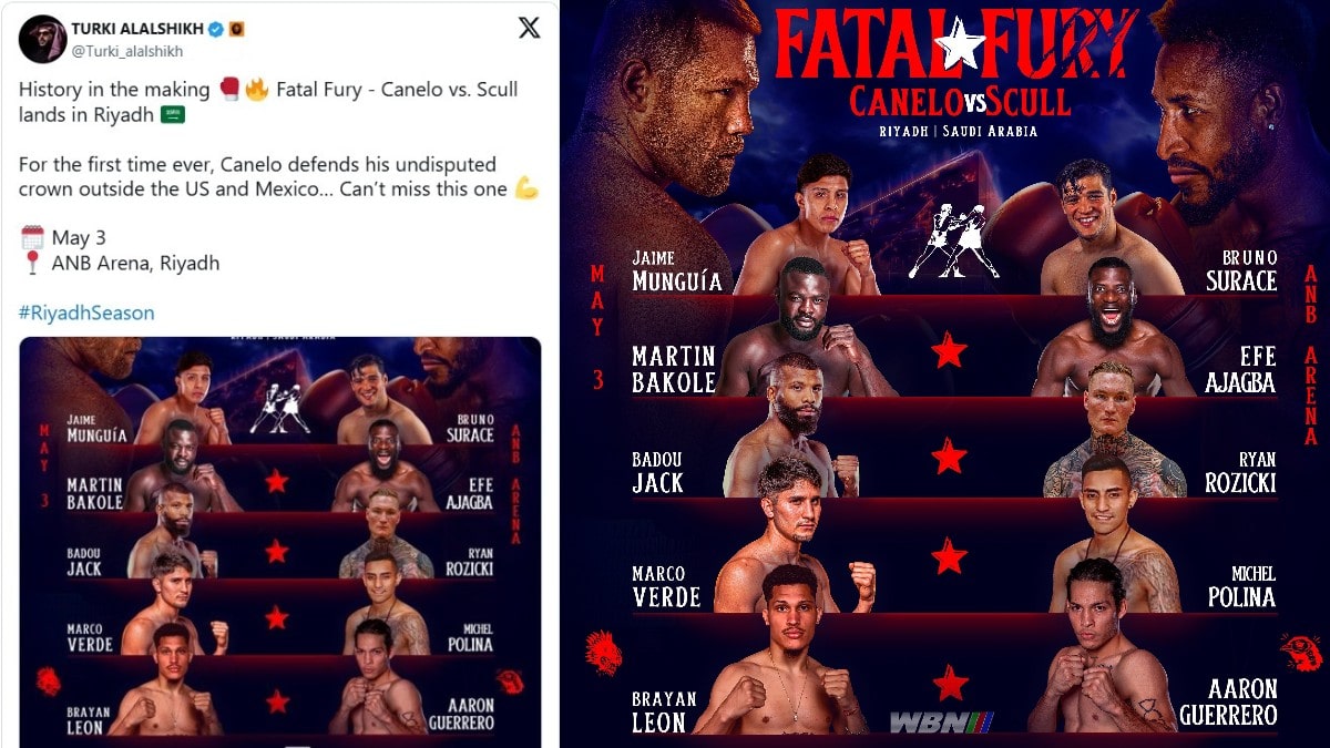 Canelo Alvarez undercard