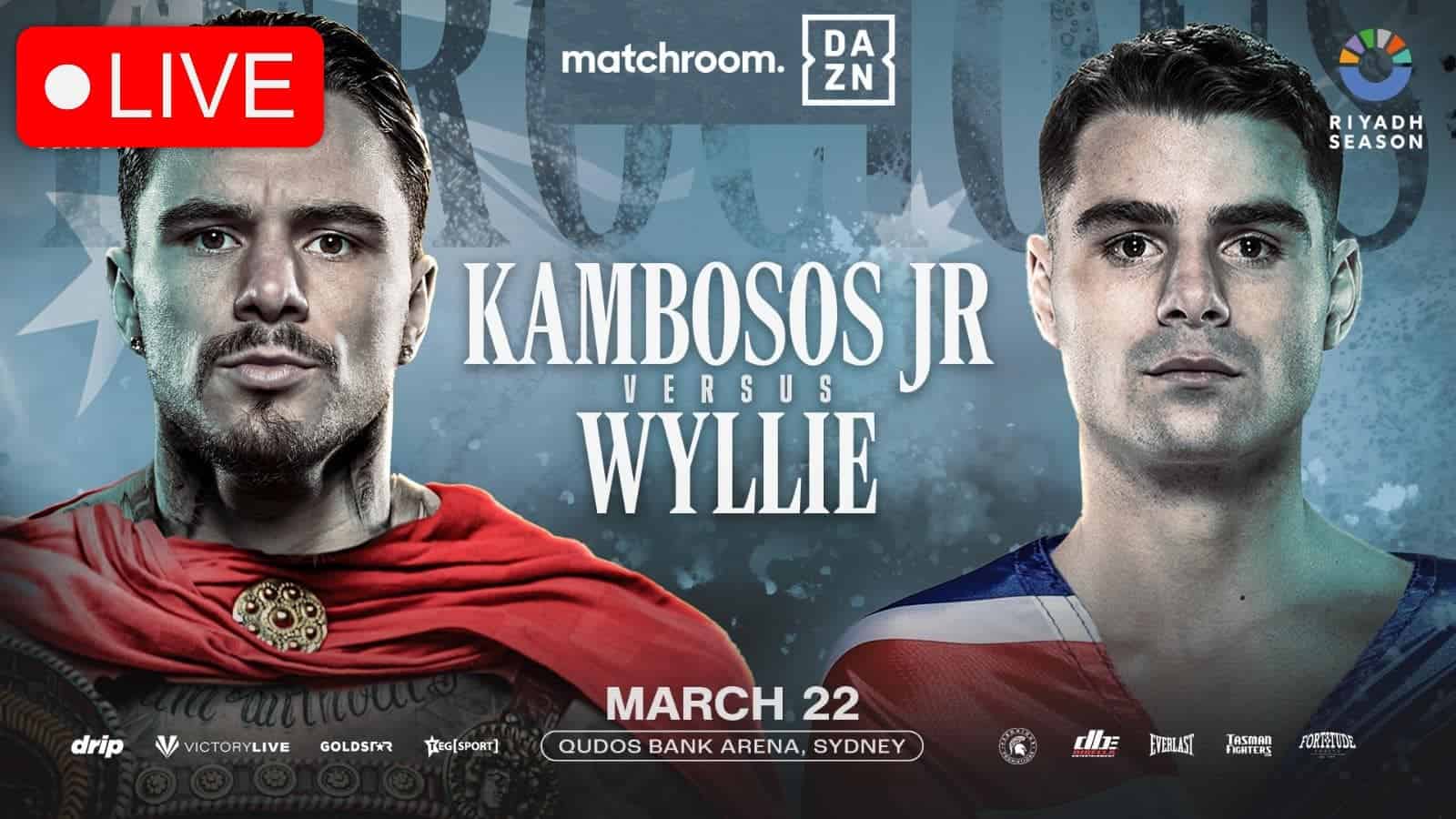 George Kambosos Jr vs Wyllie LIVE
